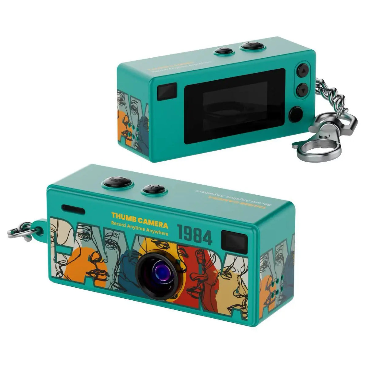 RetroSnap™ – Mini appareil photo rétro porte-clés 1080P