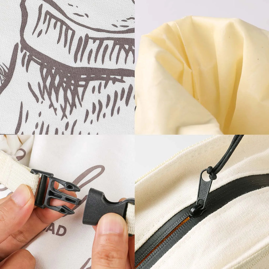 BeeBread™ – Sac à pain réutilisable en coton et cire d’abeille