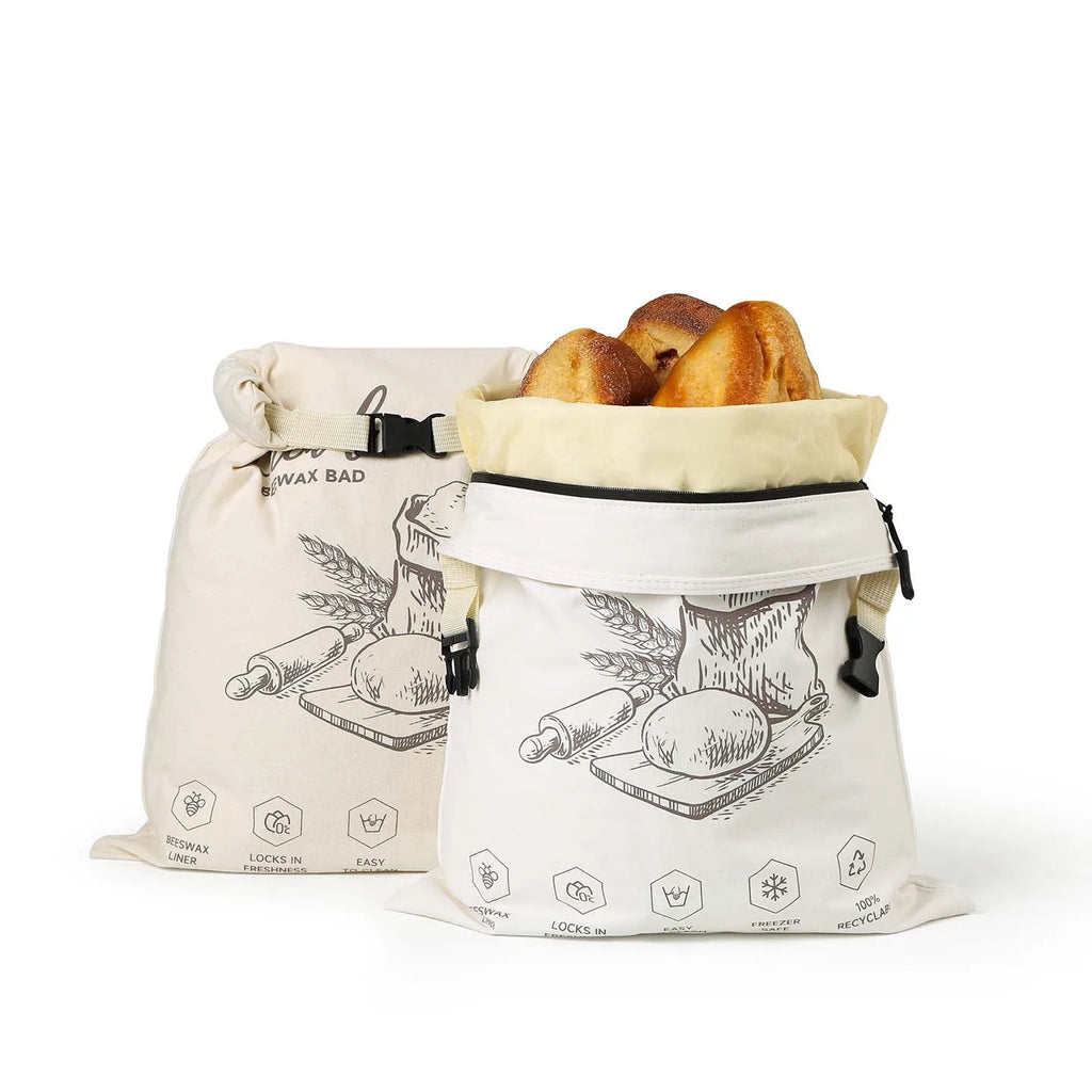 BeeBread™ – Sac à pain réutilisable en coton et cire d’abeille