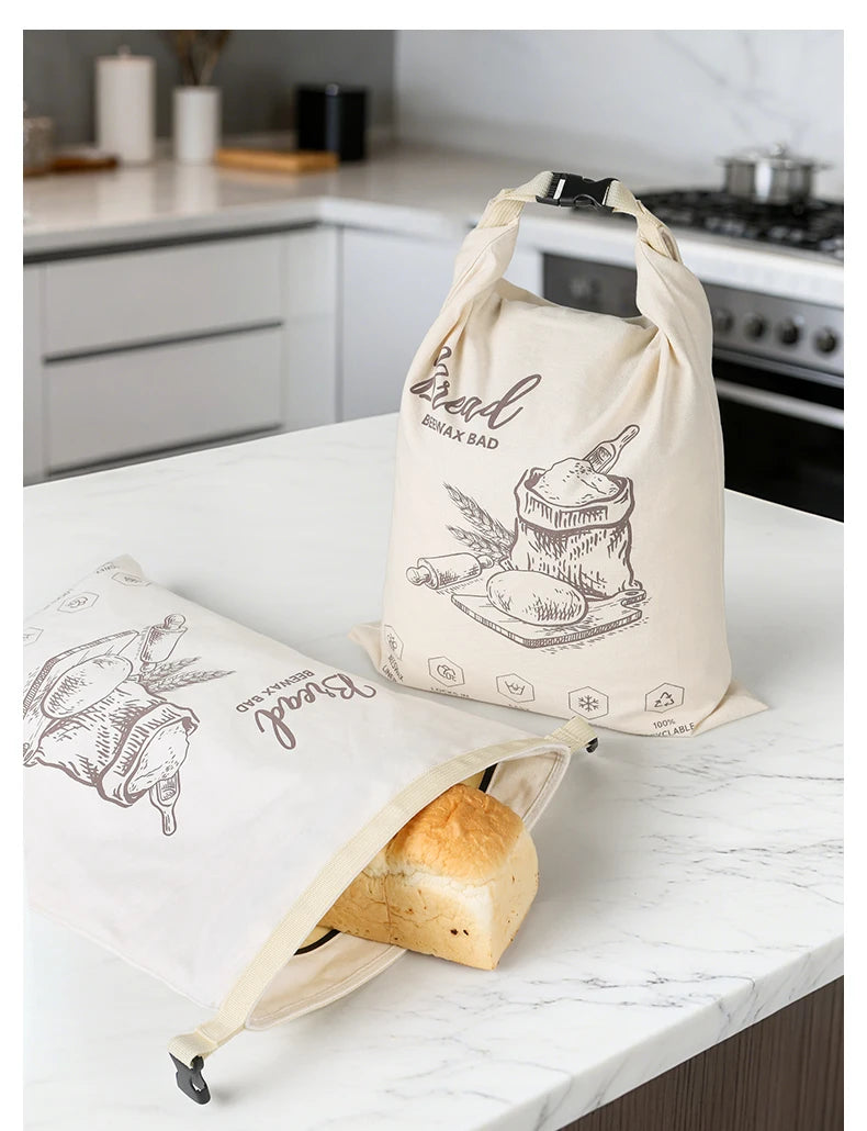 BeeBread™ – Sac à pain réutilisable en coton et cire d’abeille