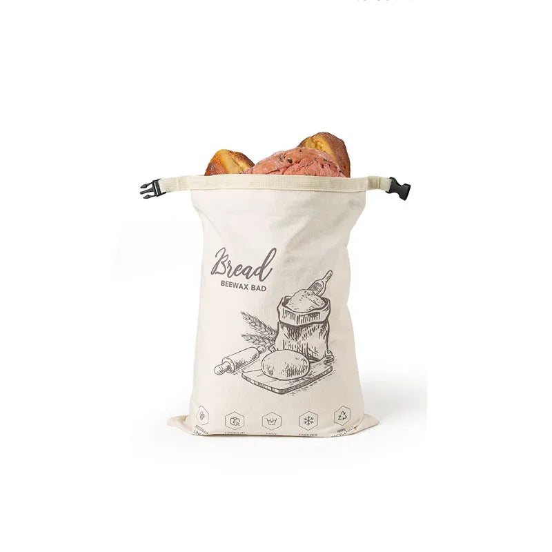 BeeBread™ – Sac à pain réutilisable en coton et cire d’abeille