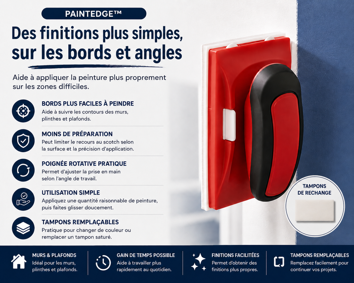PaintEdge™ – Applicateur coupe-bordure pour peinture