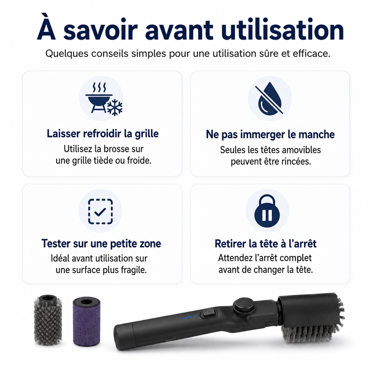GrillBrush™ – Brosse électrique 2 en 1 pour barbecue